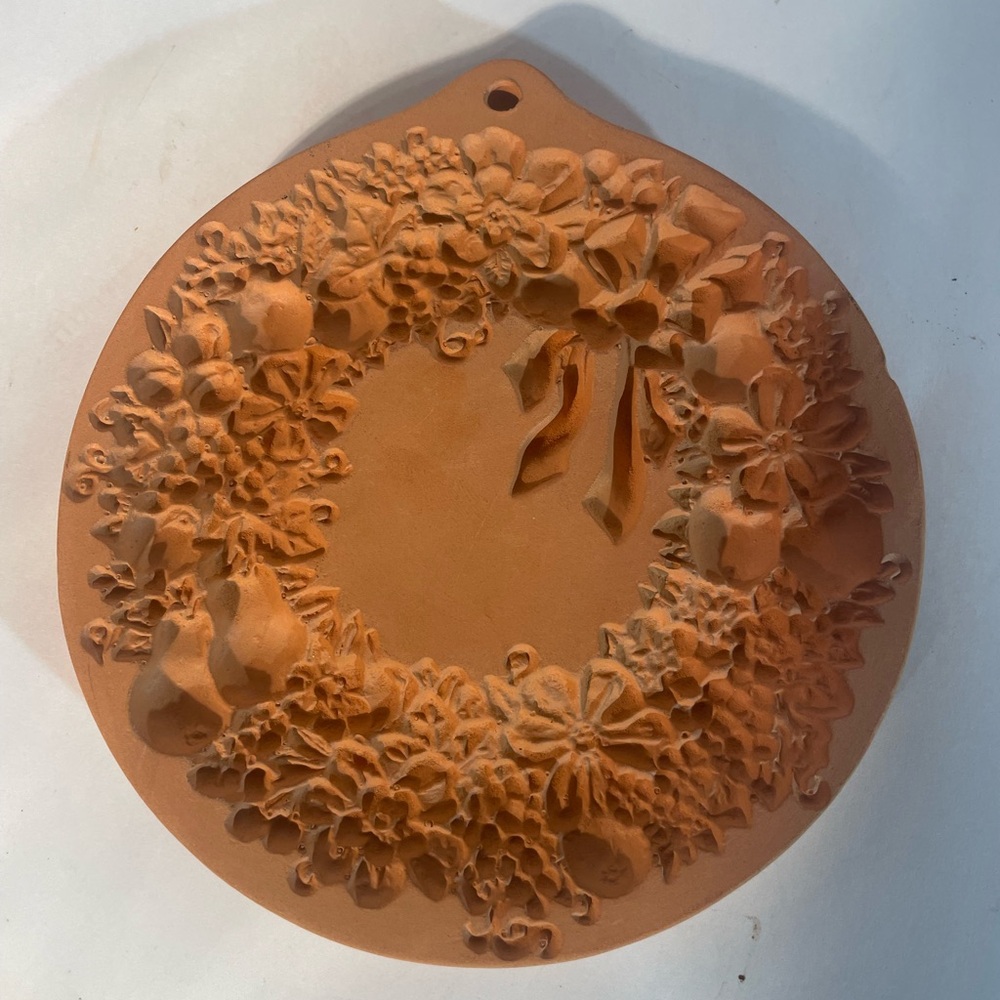 Cotton Press Cookie Art Mold Christmas Wreath
